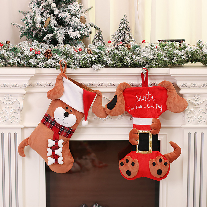 3D Animal Christmas Stockings  - đánh giá và giá Christmas Stocking Hanging