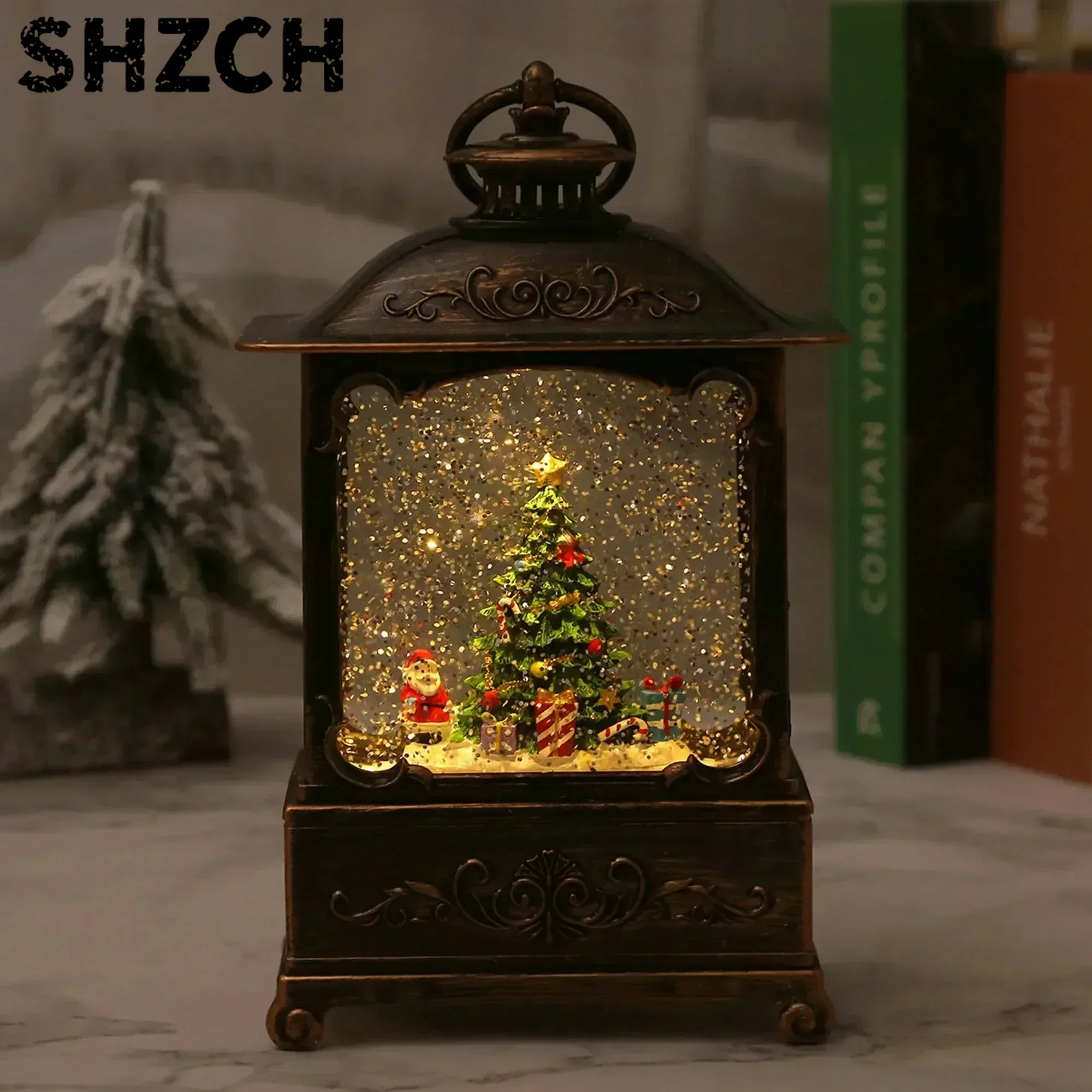 Christmas Snow Globe Lantern M - đánh giá và giá Snow Globe Musical
