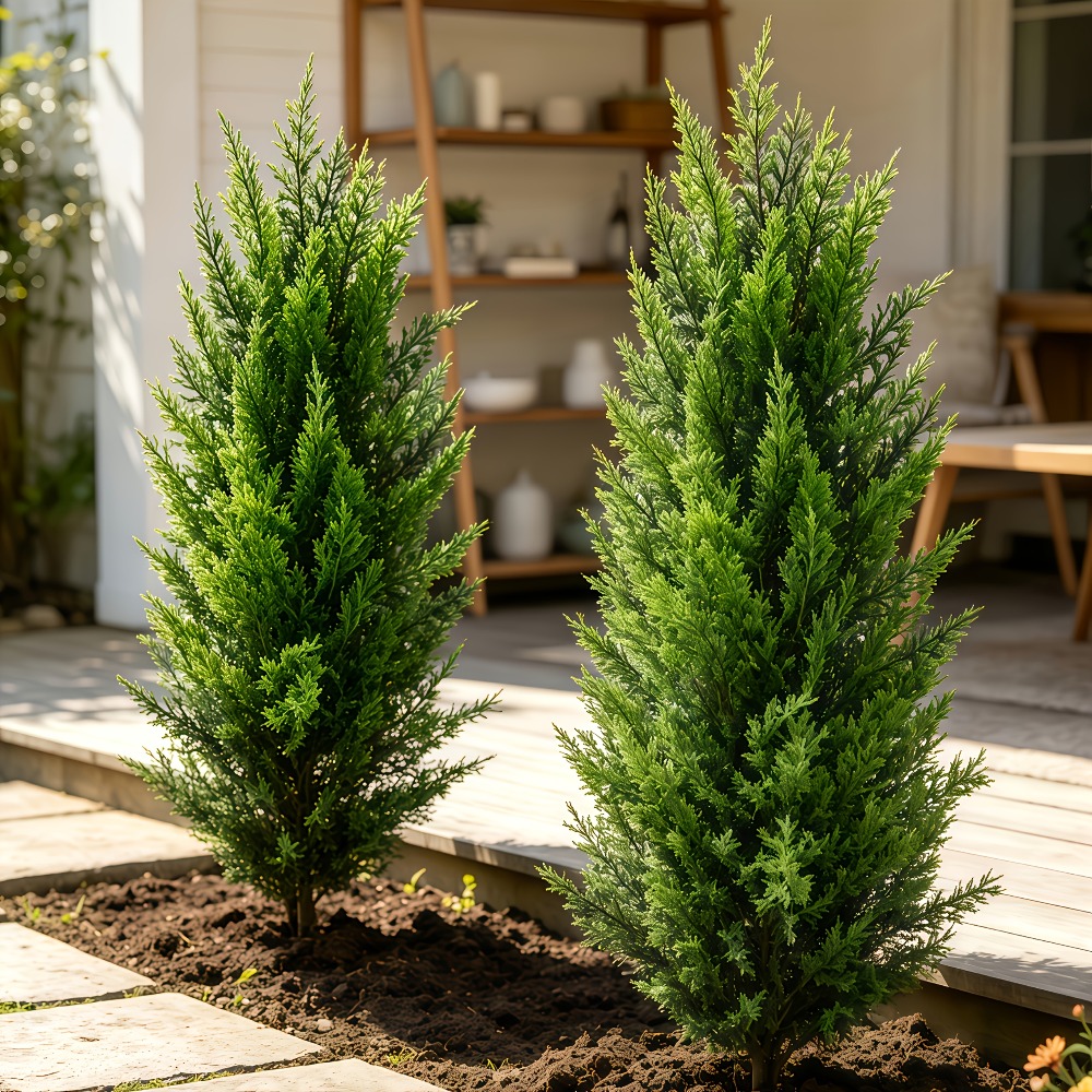 2PC Outdoor Artificial Pine Tr - đánh giá và giá Christmas Tree Artificial