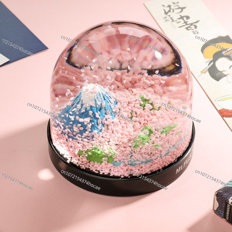 Mount Fuji romantic cherry blo - đánh giá và giá Snow Globe Musical
