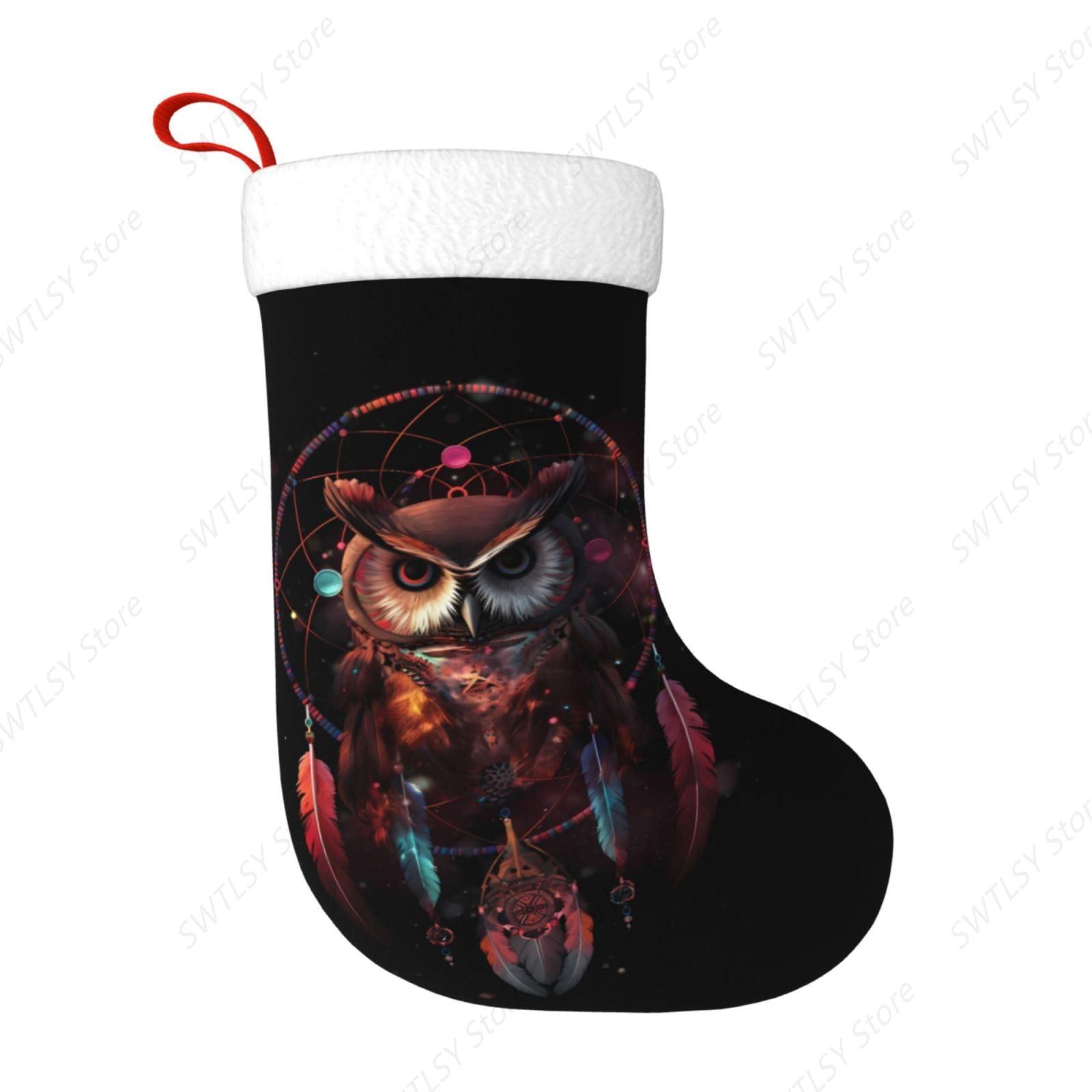 Owl Rainbow Catcher Large Chri - đánh giá và giá Christmas Stocking Hanging